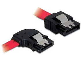 DeLOCK SATA Kabel rot 0.5m mit Arretierung, links/gerade (82603)