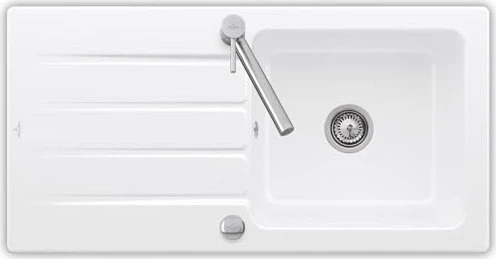 Villeroy & Boch Architectura 1000x510mm Einbau Becken reversibel mit Ablauffernbedienung weiß alpin