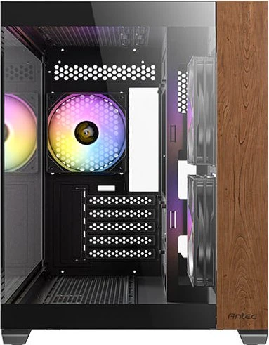 Antec CX600M Wood ARGB, schwarz, Glasfenster