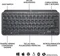 Logitech MX Keys Mini, LEDs weiß, Logi Bolt, Graphite, schwarz, USB/Bluetooth, ES Vorschaubild