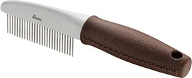 Hunter Spa Pflegekamm mit rotierenden Zinken, zur Pflege von Deckhaar und Unterwolle, 21x4cm, grau/braun