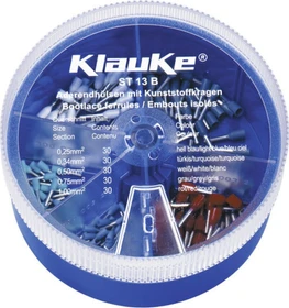 Klauke ST 13 B Streudose mit isol. Aderendhülsen 0,25-1 mm², DIN 46228 Teil 4 u. ähnliche, Farbcode 1