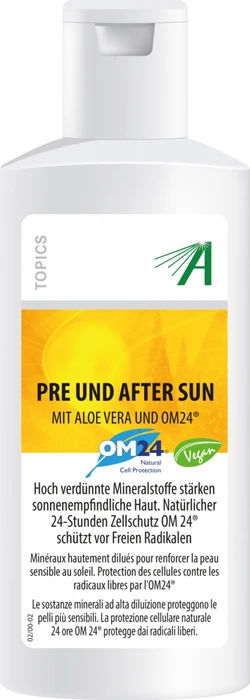 Adler Pharma Pre & After Sun mit Aloe Vera und OM24, 200ml