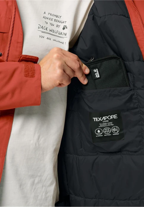Jack Wolfskin Winterlager Funktionsmantel intense rust (Herren)