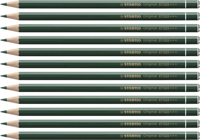 STABILO Original Buntstift chromoxidgrün dunkel, 12er-Pack