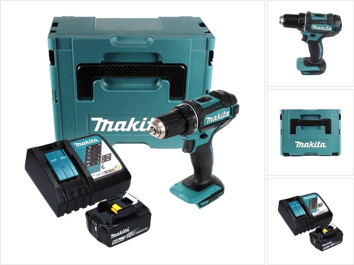 Makita DDF482RG1J Akku-Bohrschrauber inkl. MAKPAC + Akku 6.0Ah