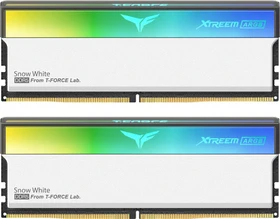 TeamGroup T-Force XTREEM ARGB Snow White UDIMM 64GB Kit, DDR5-6400, CL34-44-44-84