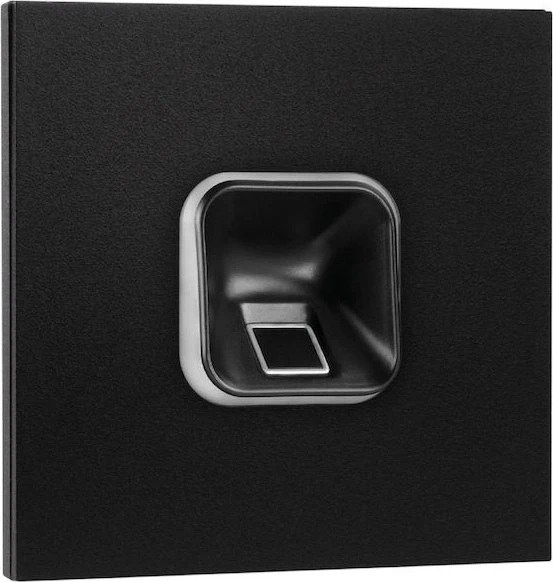 ekey sLine Fingerprintset für Gira 106, inkl. Controller REG, schwarz matt, Fingerprint-Reader
