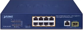 Planet FGSD Rackmount Switch, 8x RJ-45, 1x RJ-45/SFP, 120W PoE+ (FGSD-1011HP)