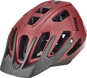 UVEX Quatro CC Helm dark red/black mat