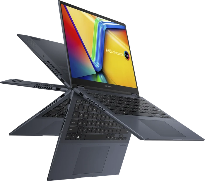 ASUS VivoBook S 14 Flip OLED TP3402ZA-KN266X, Quiet Blue, Core i5-12500H, 16GB RAM, 512GB SSD, DE