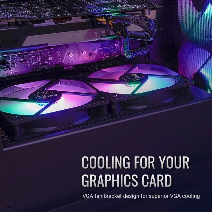 AeroCool Aero One Frost, weiß, Glasfenster