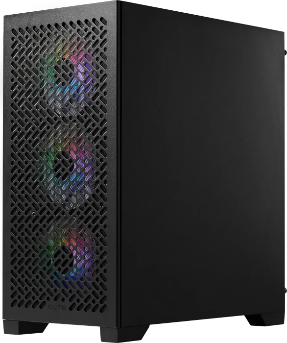 Cooler Master Elite 302 Black, schwarz, Glasfenster