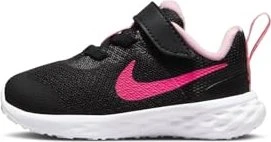 Nike Revolution 6 black/pink foam/hyper pink (Junior)