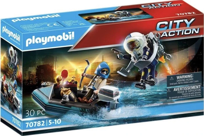 playmobil City Action Polizei-Jetpack: Festnahme des Kunsträubers