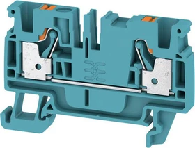 Weidmüller A2C 4 BL Durchgangs-Reihenklemme, PUSH IN, 4 mm², 800 V, 32 A, blau