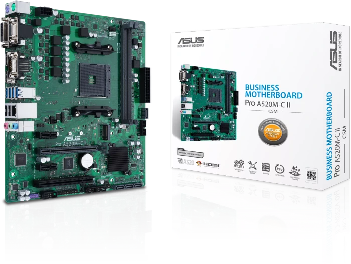 ASUS Pro A520M-C II/CSM (AMD AM4)
