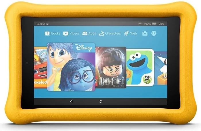 Amazon Fire HD 8 KFKAWI 2018, ohne Werbung, gelb, 32GB, Kids Edition