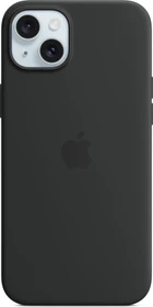 Apple Silikon Case mit MagSafe für iPhone 15 Plus schwarz