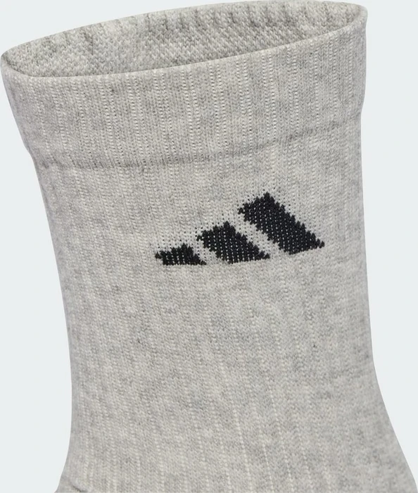 adidas Cushioned Crew Socken white/medium grey heather/black, 6 Paare