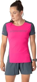 Dynafit Alpine Laufshirt kurzarm pink glo/grau (Damen)
