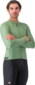 Castelli Espresso Thermal Trikot langarm green pepper/deep green (Herren)