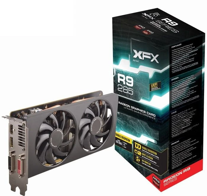 XFX Radeon R9 285 DD Black Edition, 2GB GDDR5, 2x DVI, HDMI, DP