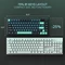 Redragon Behemoth K724 Pro Wireless, Dark Jade, LEDs RGB, Mint Mambo, USB/Bluetooth, US Vorschaubild