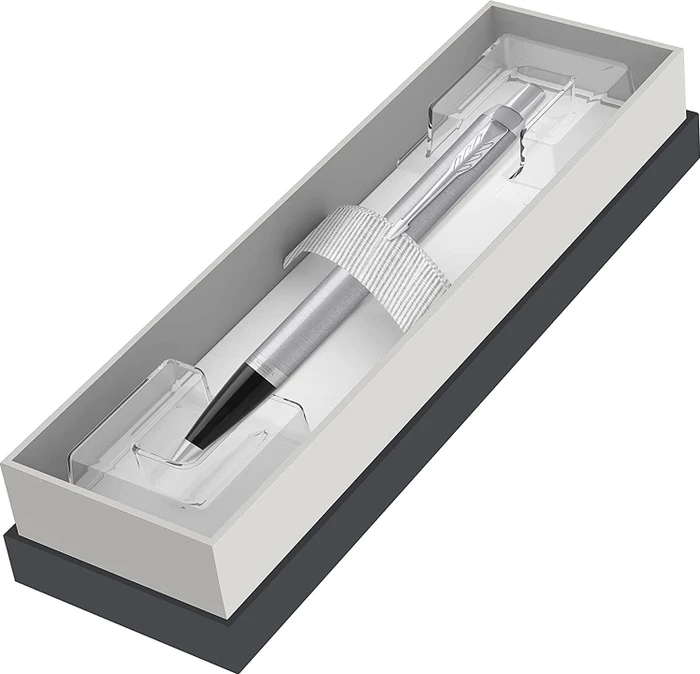 Parker IM Kugelschreiber brushed metal/chrome trim, Blister