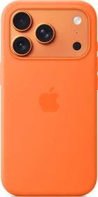 Apple Silikon Case mit MagSafe für iPhone 17 Pro orange
