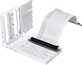 Lian Li Riser Card, inkl. PCI-Slot Blende für Lian Li, gewinkelt, PCIe 4.0, 200mm, weiß