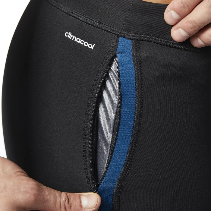 adidas Response Tights Laufhose lang schwarz/blau (Herren)