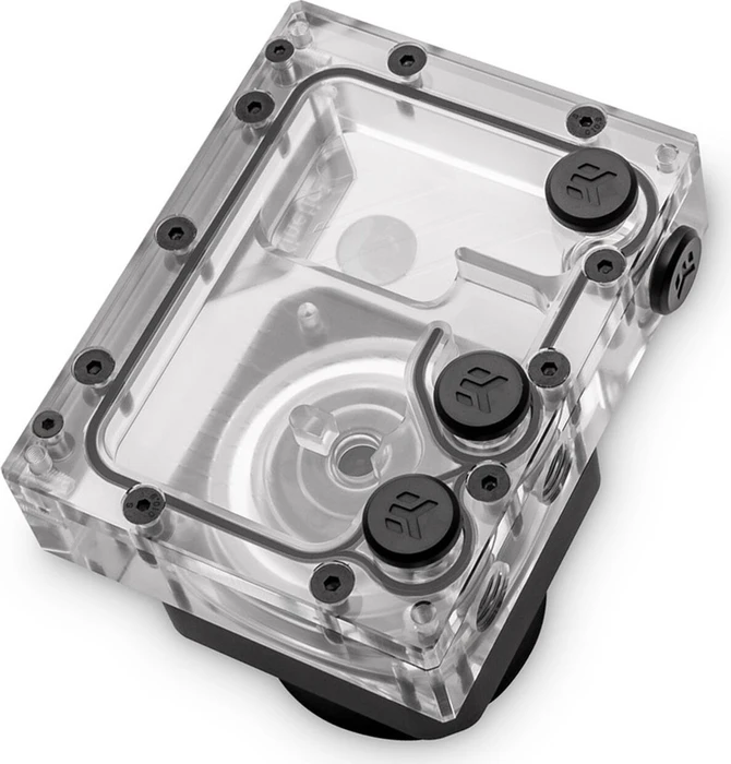 Adattatore Per Porta Superficie EK-Quantum – Coppia Di Raccorderia Nera Per Water Cooling PC