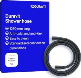 Duravit Universal Brauseschlauch 1.25m schwarz matt
