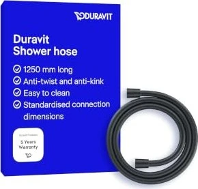 Duravit Universal Brauseschlauch 1.25m schwarz matt