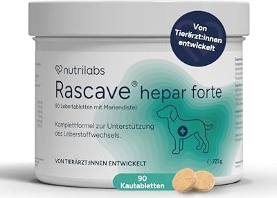 NutriLabs Rascave hepar forte für Hunde Kautabletten, 90 Stück