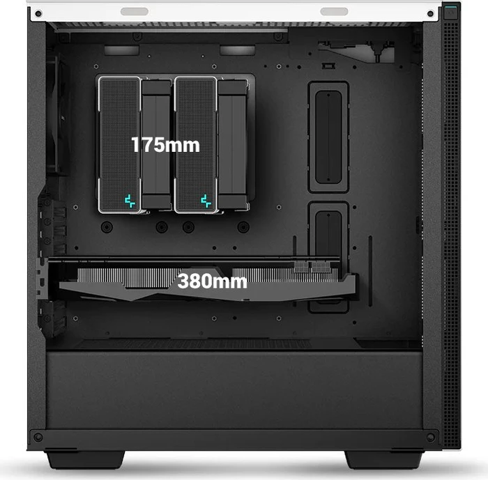 DeepCool CH510, weiß, Glasfenster