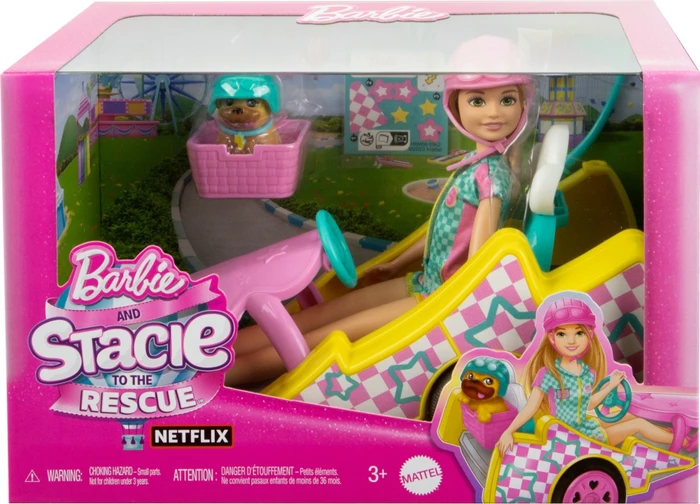 Mattel Barbie - Eine Schwester für alle Fälle Stacy Go-Kart Spielset