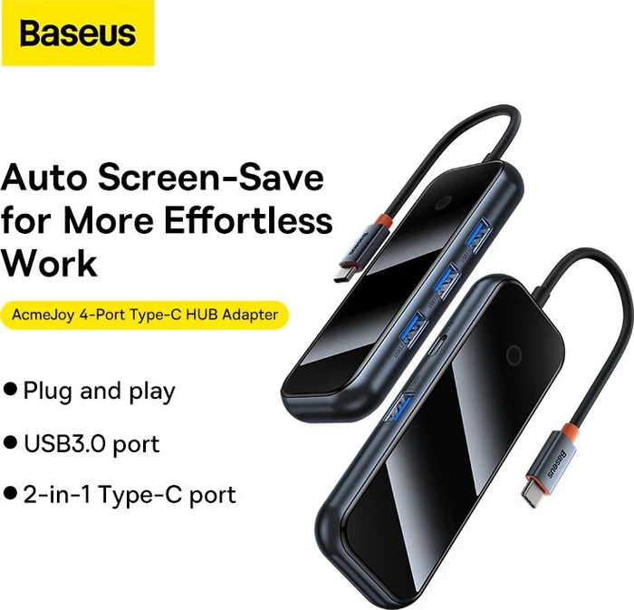 Baseus AcmeJoy 5-in-1 Hub, USB-C 3.0 [Stecker]
