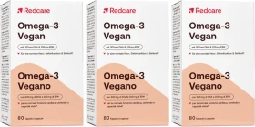 Redcare Omega-3 vegan Kapseln, 240 Stück (3x 80 Stück)