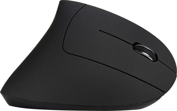 Inter-Tech Eterno KM-206R kabellose ergonomische Vertikal-Maus für Rechshänder schwarz, USB