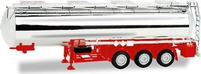 Herpa Chemiechromtankauflieger Feldbinder 32m³ rot