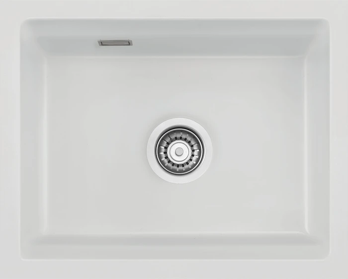 systemceram Kara 50 U/g Unterbau Becken mittig satin