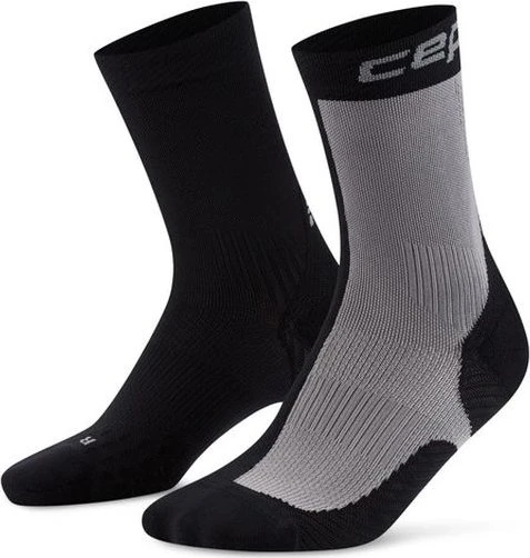 CEP Core Run Edt. Half&Half Mid Laufsocken schwarz/grau (Damen)