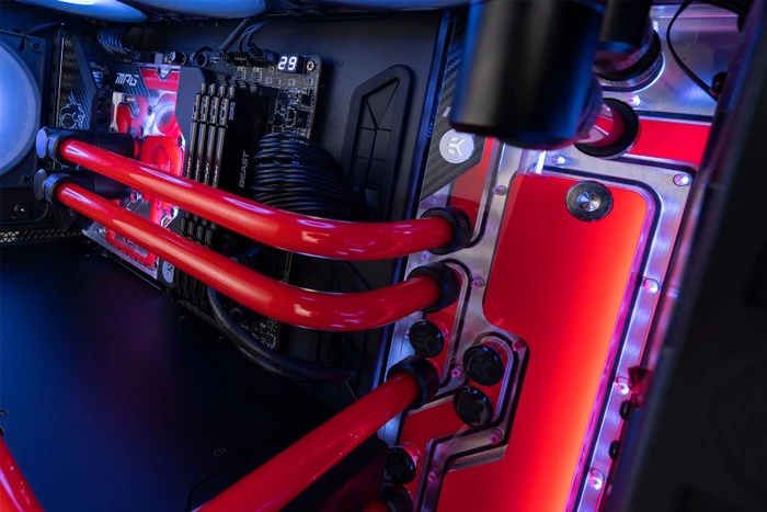EK Water Blocks Quantum Line EK-Quantum Reflection² MEG Prospect 700R D-RGB, Verteilerplatte mit Pumpe, Acryl