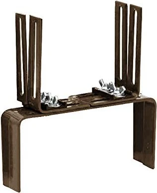 Siena Garden Blumenkastenhalter H-Form für Brüstungen 18x17x4cm braun