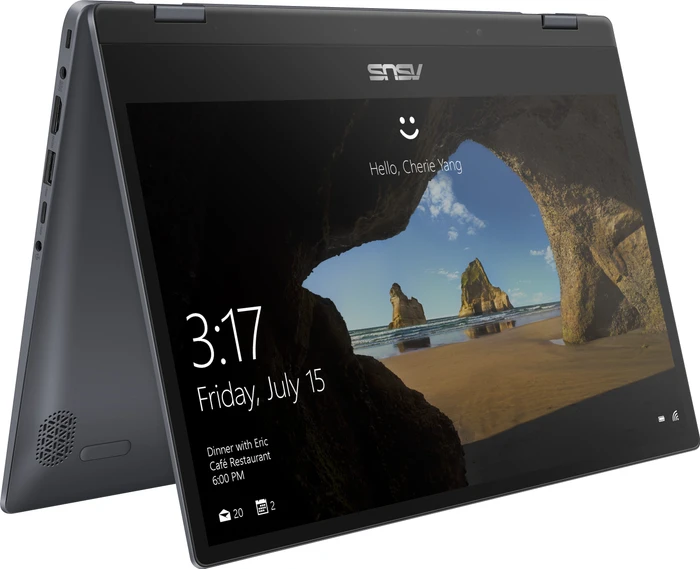 ASUS VivoBook Flip 14 TP412UA-EC084T, Star Grey, Core i3-7020U, 8GB RAM, 256GB SSD, DE