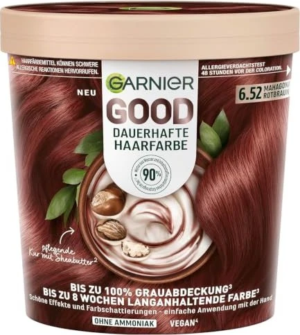 Garnier Good Dauerhafte Haarfarbe 6.52 mahagoni rotbraun
