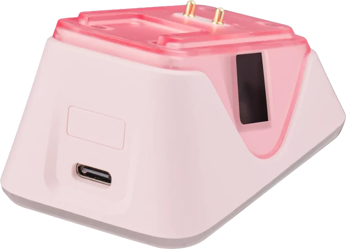 Epomaker Nex Lite Wireless Gaming Mouse mit Ladestation, rosa, USB/Bluetooth