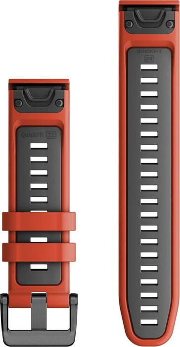 Garmin Ersatzarmband QuickFit 22 Silikon flame red/graphite